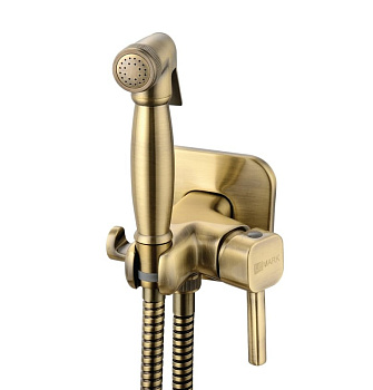 Смеситель LM7165B встраив. с гигиен. душем БРОНЗА Соло LEMARK